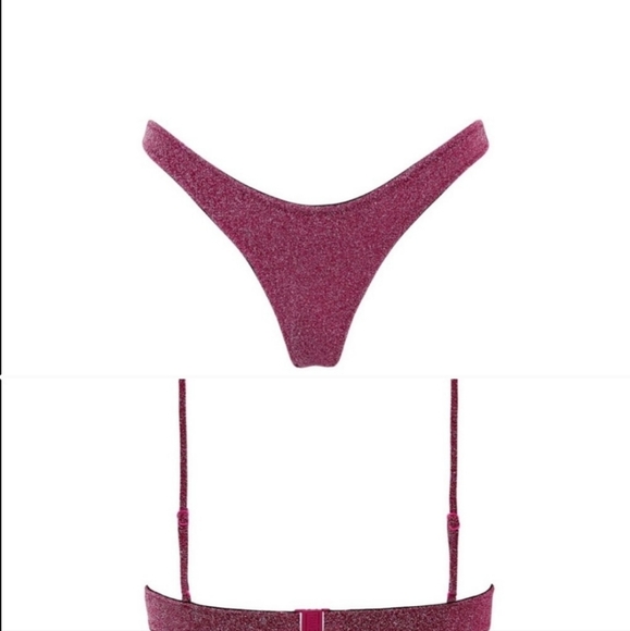 Grape sparkle Cheeky coverage Bathing suits bottoms - Picture 6 of 11